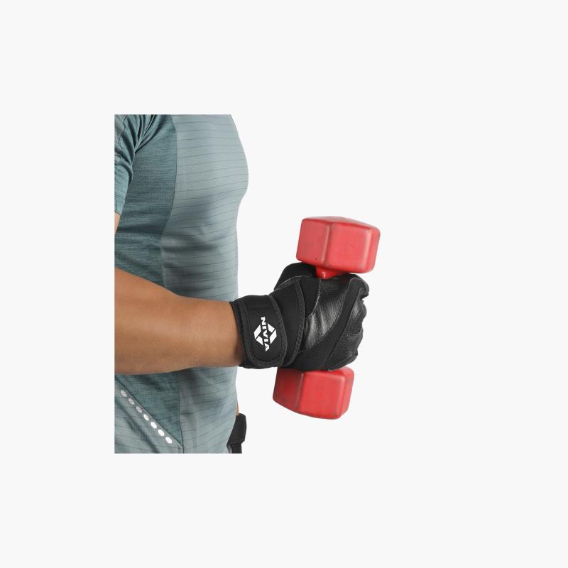 Nivia Tough Grip Gym Glove Black