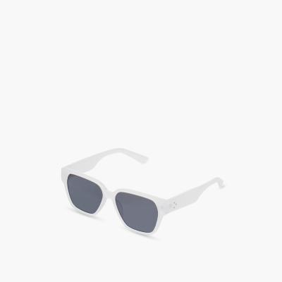 Full Rim Square Frame Sunglasses with Nose Pads