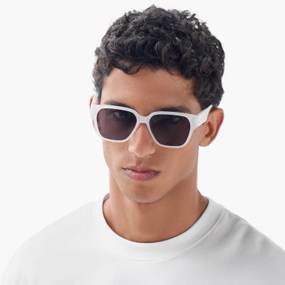 Full Rim Square Frame Sunglasses with Nose Pads
