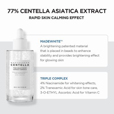 SKIN1004 Madagascar Centella Asiatica Ampoule Facial Serum 3.38 fl.oz | Calming Moisturizing Brightening | Sensitive Skin