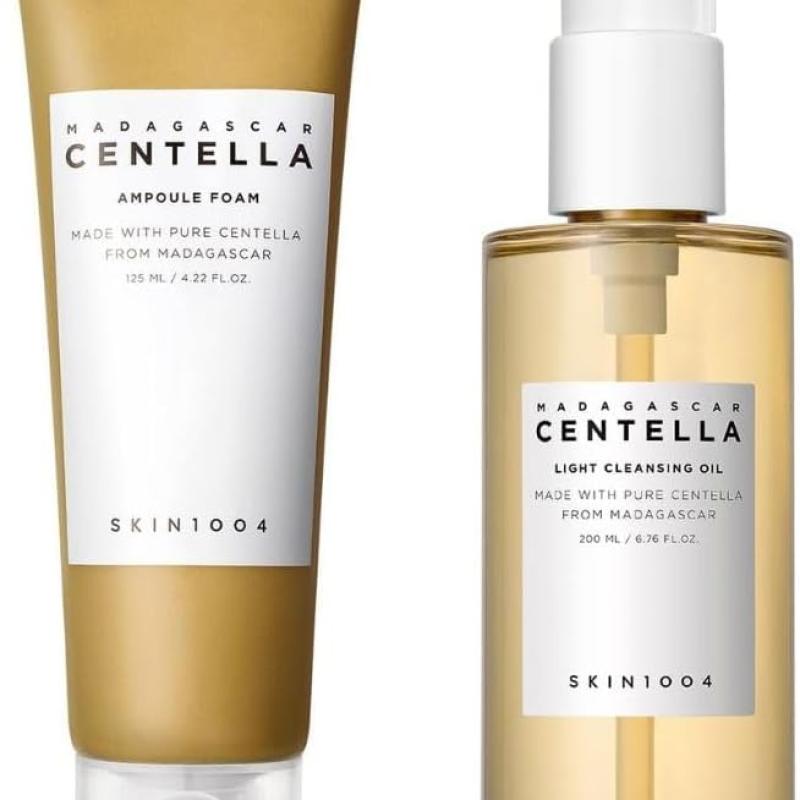 Centella Ampoule Foam & Centella Light Cleansing Oil