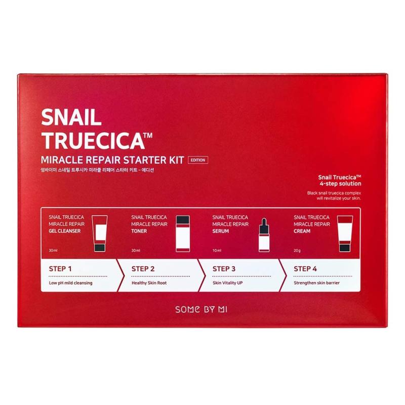 Snail Truecica Miracle Repair Starter Kit - 1pack (4pcs) / Free Gift
