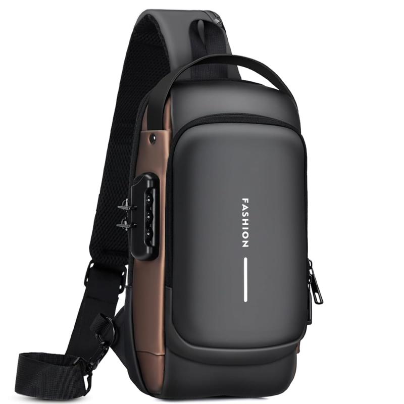 Rcrirth Sling Bag for Men | Anti-theft Crossbody Bag