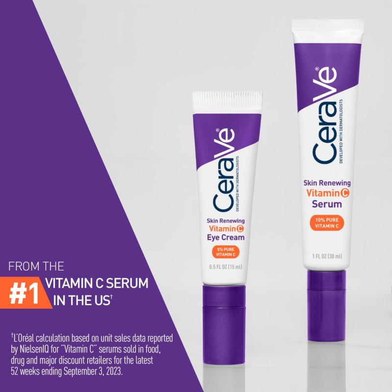 CeraVeSkin Renewing Vitamin C Eye Cream, Vitamin C