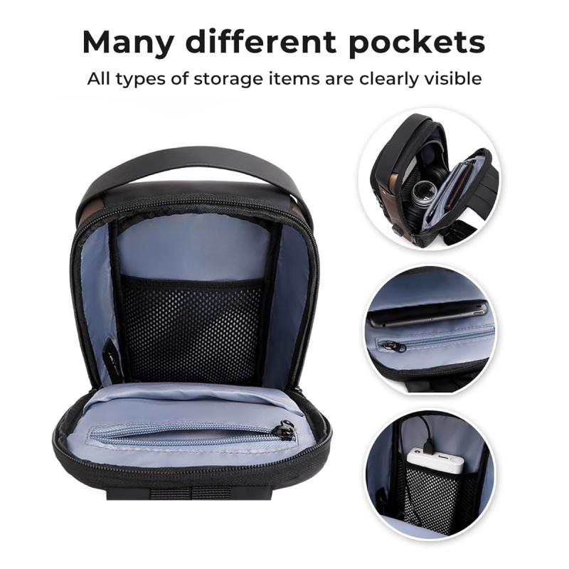 Rcrirth Sling Bag for Men | Anti-theft Crossbody Bag