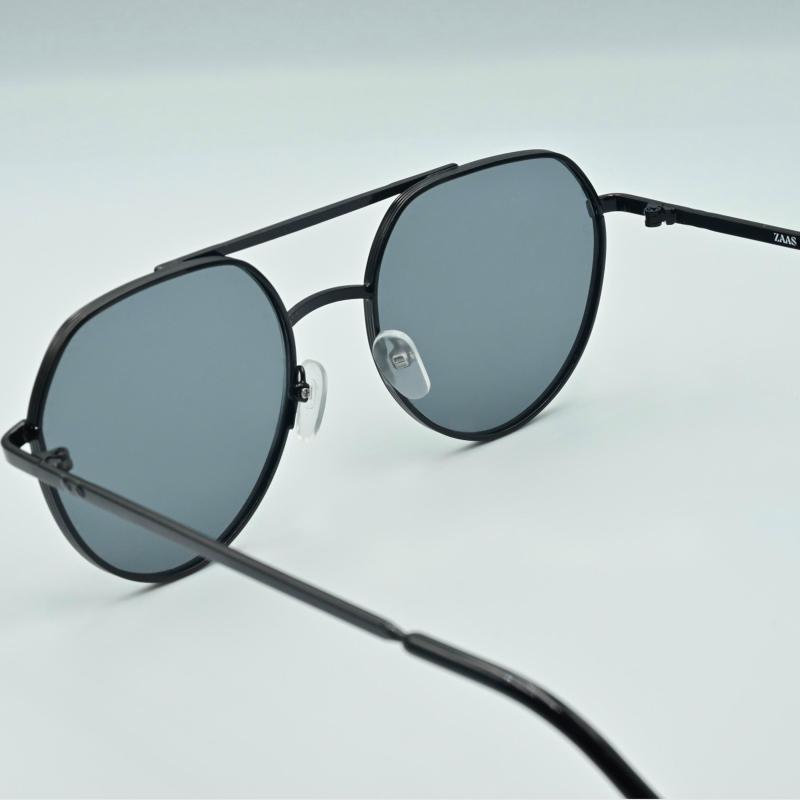 Zaas Solid Round Full Rim Tinted Sunglasses with Nose Pads