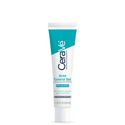 CeraVe Acne Control Gel,2%Salicylic Acid Treatment With Glycolic Acid + Lactic