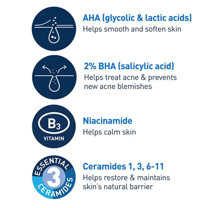 CeraVe Acne Control Gel,2%Salicylic Acid Treatment With Glycolic Acid + Lactic