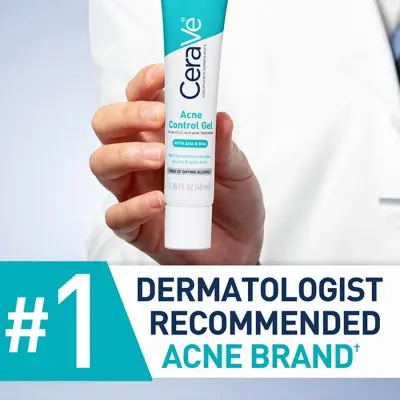 CeraVe Acne Control Gel,2%Salicylic Acid Treatment With Glycolic Acid + Lactic