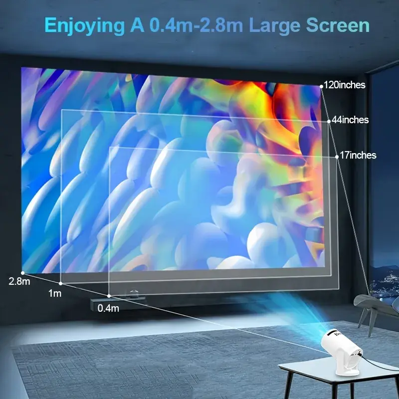 BESUS Mini Projector Q5 Portable 1080P Projector