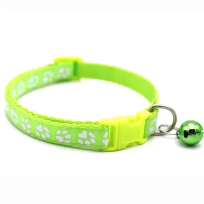 Cute Paw Design Cat Collar with Bell