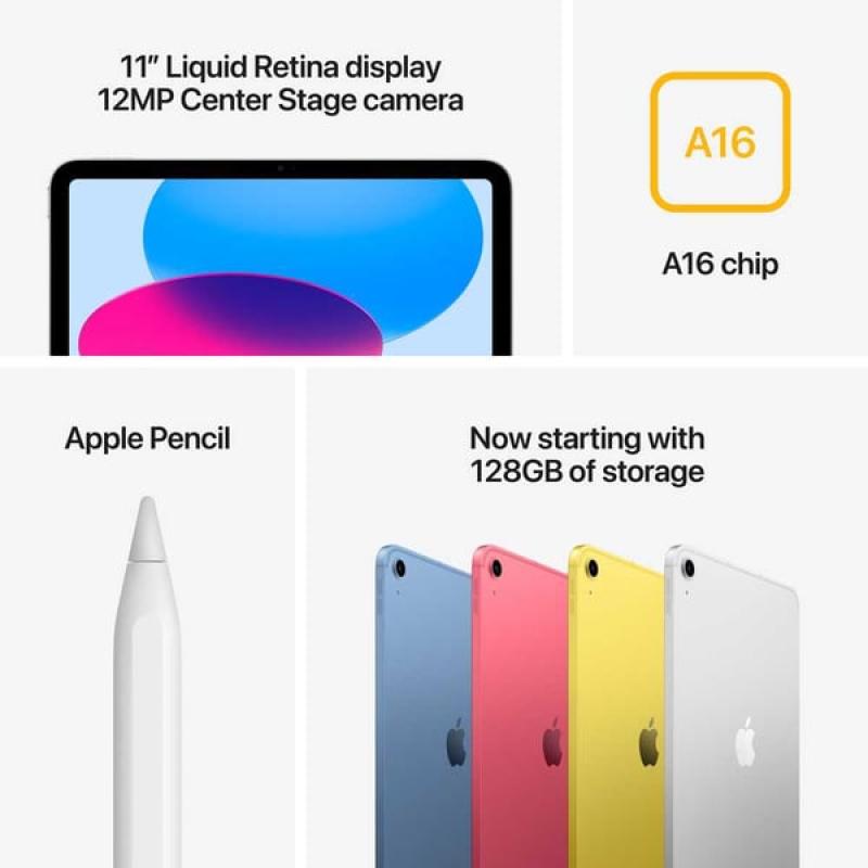 11-inch iPad A16 (2025) Wi-Fi + Cellular 128GB – Blue Middle East Version with FaceTime