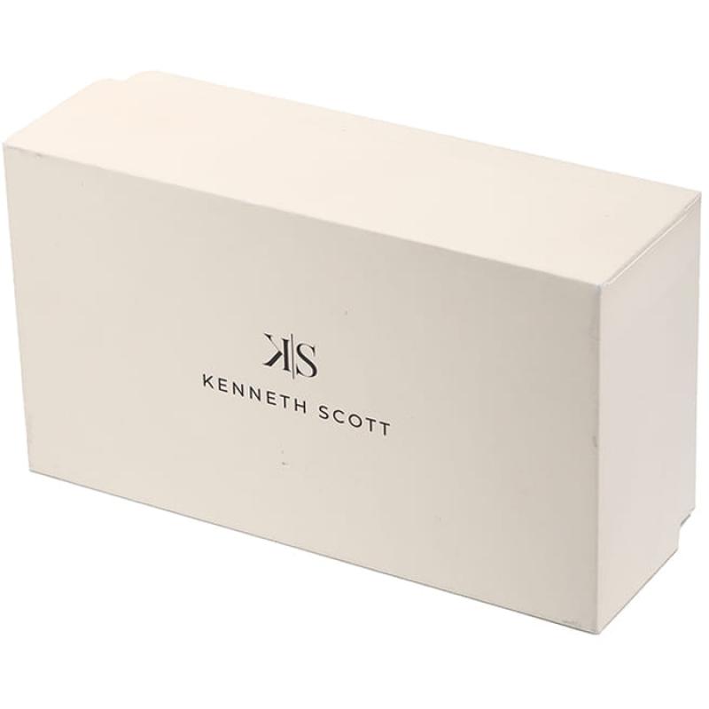 Kenneth Scott Men's Black Dial Analog Watch - K22010-GBGB
