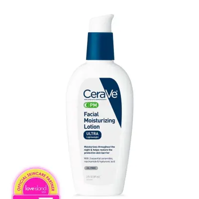 CeraVe PM Facial Moisturizer, 3 Ounce (Pack of 1) | Lotion | Face | Ultra-Light