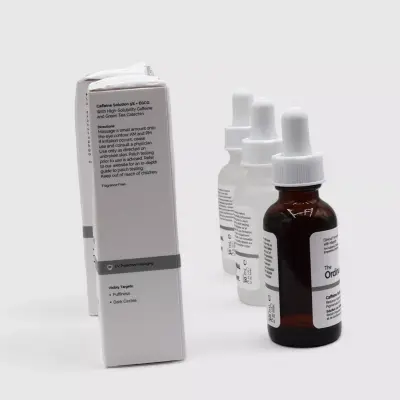 The Ordinary Niacinamide + Zinc 1%, Hyaluronic Acid 2% + B5, Caffeine Solution5%