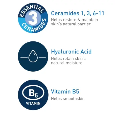 Hyaluronic Acid Serum for Face with Vitamin B5 and Ceramides, Hydrating Face Ser