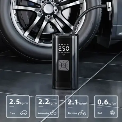 6000mAh Portable Car Air Compressor 12V