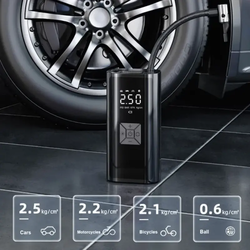 6000mAh Portable Car Air Compressor 12V
