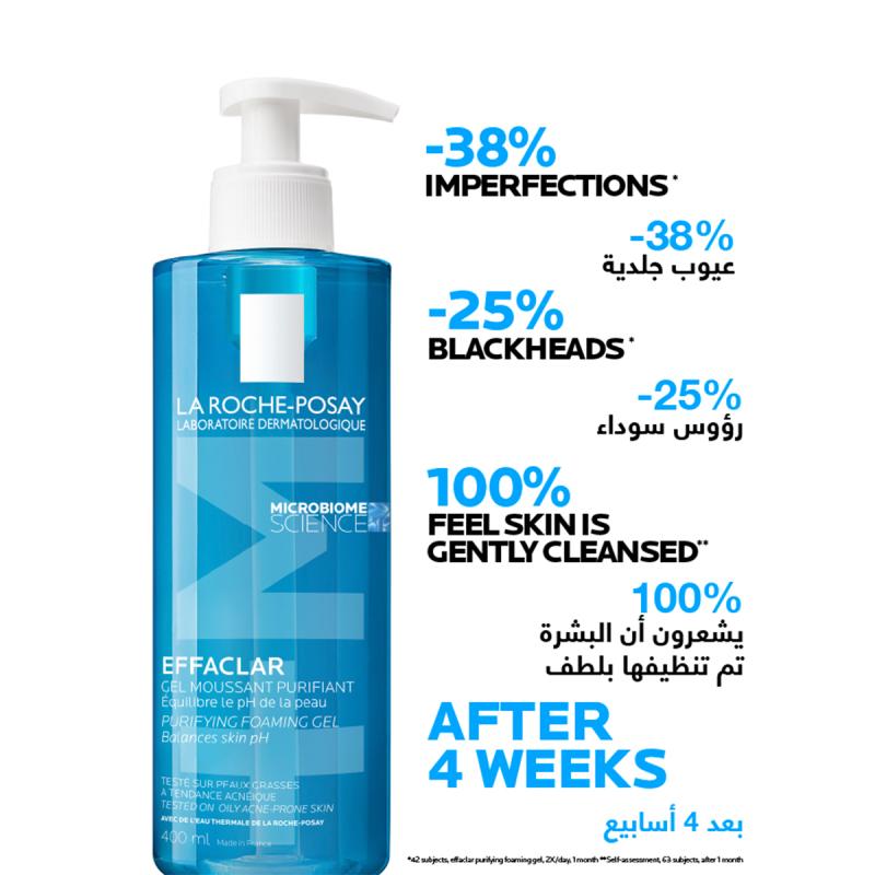 Effaclar Acne Foaming Cleansing Gel for Oily and Acne Prone Skin - 400ml