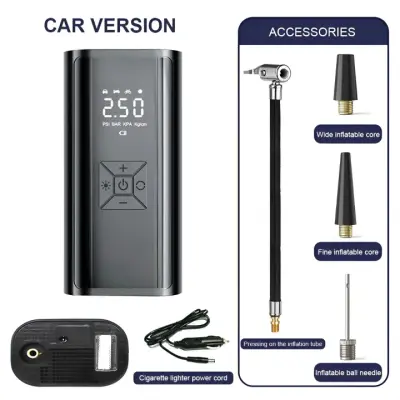 6000mAh Portable Car Air Compressor 12V