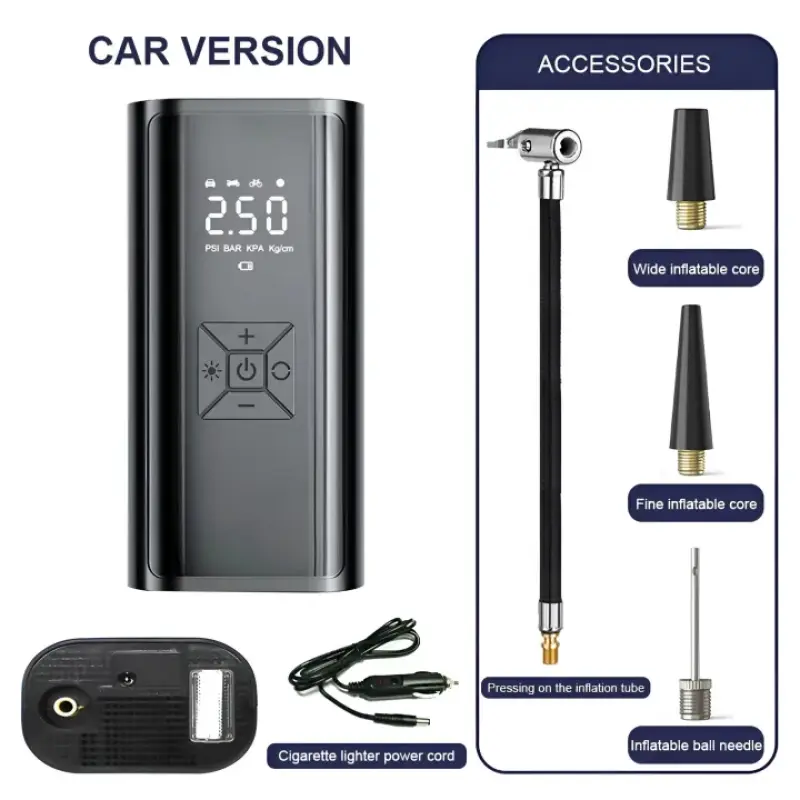 6000mAh Portable Car Air Compressor 12V
