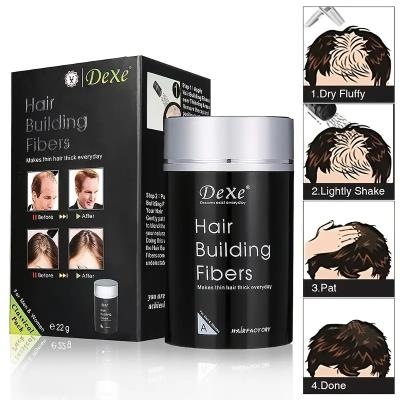 Dexe Black Colored Hair Building Fibers | 22g