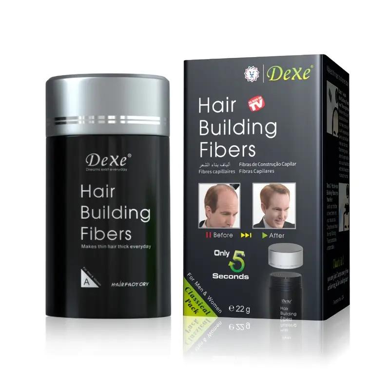 Dexe Black Colored Hair Building Fibers | 22g